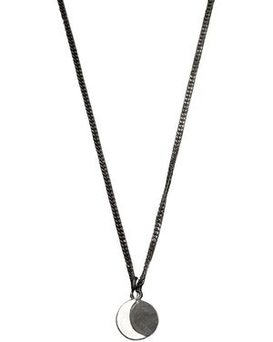 Zula Jewelry + Design Moon Waning Necklace - Metallic