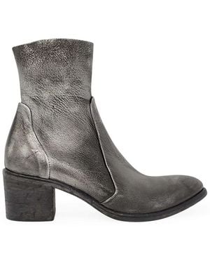 Madison Maison Antique Leather Ankle Boot - Gray