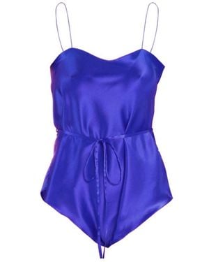 Maguy De Chadirac Classic Silk Teddy - Blue