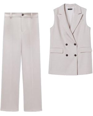 Unum Diem Neutrals Tailored Two Piece - White