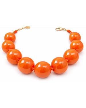 Michael Nash Jewelry Lucy Gumball Necklace - Orange