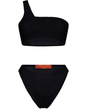 Maison Tangerine Mykonos Crinkle Swimsuit - Black