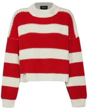 SVETA Milano Amélie Striped Knit Jumper - Red