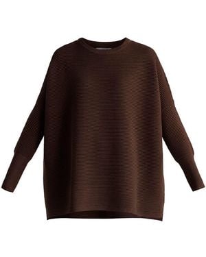 Paisie Ribbed Jumper - Brown