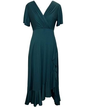 Alie Street London Waterfall Midi Dress - Green