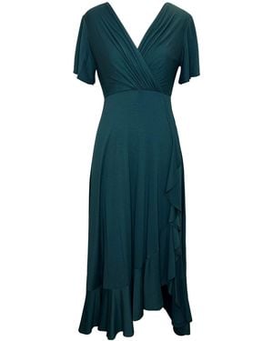 Alie Street London Waterfall Midi Dress - Green