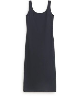 Thinking Mu Long Slim Dress Adu - Blue