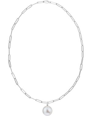Ora Pearls Aetia Pearl Chain Necklace - Metallic