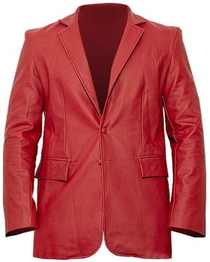 Maison Bogomil Maverick Single-Breasted Jacket - Red