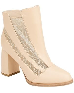Moon D'elle Neutrals Raggio Ankle Boots - Natural