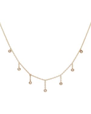 KAMARIA Raindrop Choker Necklace With Diamonds - Metallic