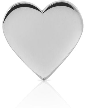 Maya Brenner 14K Heartfelt Stud - White