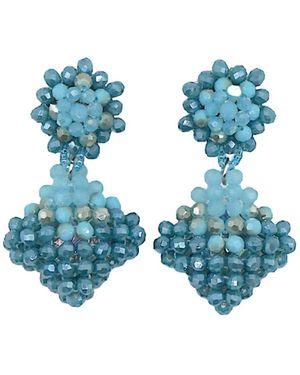 Fairchild Baldwin Teardrop Earrings Aqua - Blue