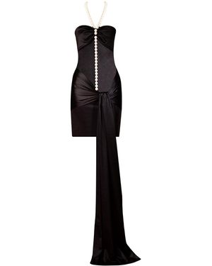 Nur Karaata Vivienne Mini Dress - Black