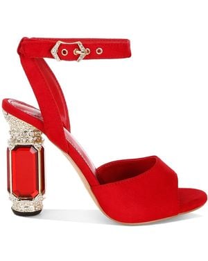 Rag & Co Raome Jewel Heel Sandals - Black