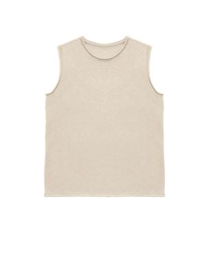 Zenzee Neutrals Cashmere Classic Tank - Natural
