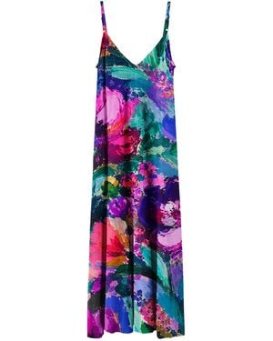 Aloha From Deer Messy Flora Maxi Dress - Blue