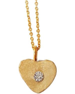 Lily Flo Jewellery Heart Necklace - Metallic