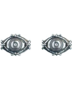 Astor & Orion Protection Eye Stud Earrings Sterling - Blue