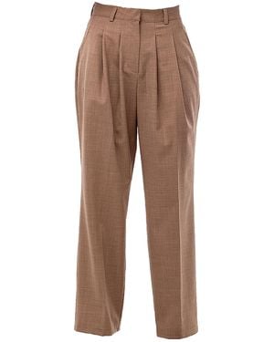 Maison Bogomil High-Waist Tailored Pants - Brown