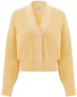 Peraluna Olivia V-Neck Cardigan - Yellow
