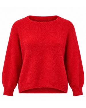 Luella Fashion Bettina Short Alpaca Jumper - Red