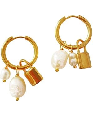 Smilla Brav Love Lock Earrings - Metallic