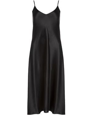 Roses Are Red The Silk Slipdress - Black