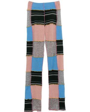 Paloma Lira Upcycled Cardigan And Jumper Trousers - Blue