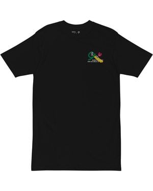 Anchor and Crew Gustatory Originals Shapes & Heavy Cotton Embroidered T-Shirt - Black