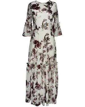 Jennafer Grace Fleur De L'Amour 1-Tier Ruffle Dress - Grey