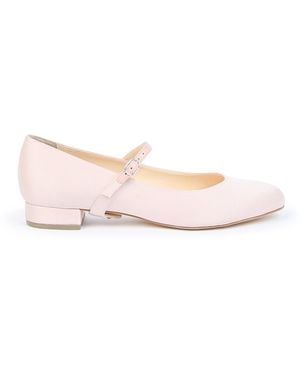 Alterre Rose Satin Ballet Flat + Twiggy Strap - Pink