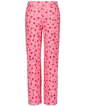 Marianne by Marie Jordane Reese Print Fluid Trousers - Pink