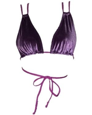 Brasini Swimwear Bruna Convertible Bikini Top - Purple