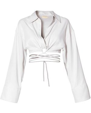 AGGI by HALEWSKI Lauren Bright Blouse - White