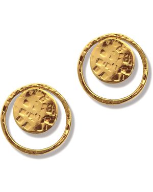 Jaredjamin Peacock Eye Clip On Earrings - Metallic