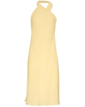 MIONÈ Twist Halterneck Dress - Yellow