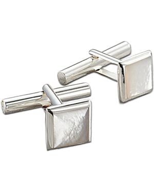 Posh Totty Designs Square Mother-Of-Pearl And Cufflinks - Metallic