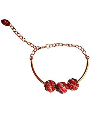 Iliana Arrazola Magic Ball Bracelet, Glass Beads, Beaded Jewellery - Metallic
