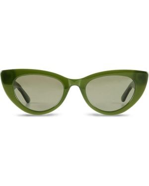 The Avantguard Celosia Moss Cat Eye Sunglasses - Green