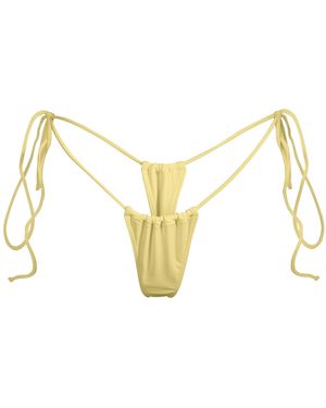Minimale Animale Sanctuary Tassel Thong Bikini Bottom - Metallic