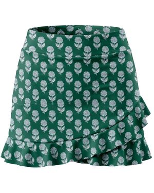 Lime Ricki Swimwear Juniper Charm Ruffle Skirt - Green