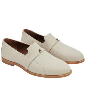 JANE ATELIER Janik Handcrafted Leather Loafer - White