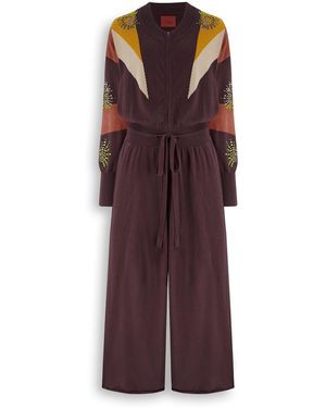 Maison Wanda Starburst Jumpsuit - Purple