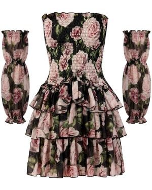 Nur Karaata Helena Mini Dress - Multicolor