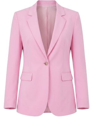 Georgette Peony Tailored Blazer - Pink