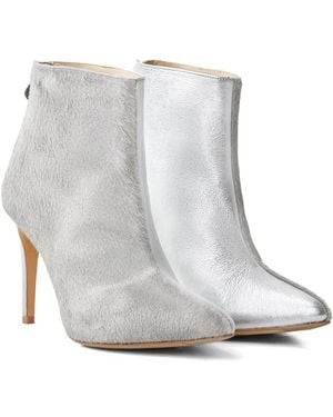 Rosamund Muir London Paulina Duo Texture Boots - Grey