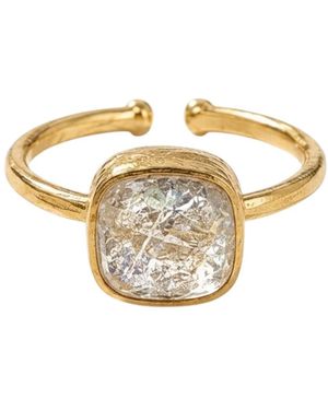 La Pluie Jewellery Nyx Ring Clear - Metallic