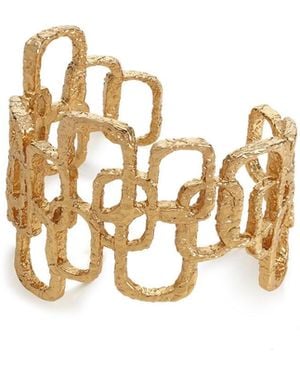Retro Chic Roman Arc Golden Bracelet - Metallic