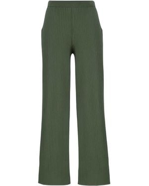 SALANIDA Vera Ribbed Trousers Khaki - Green